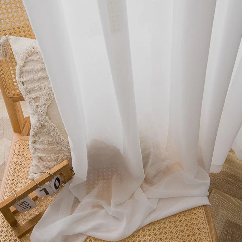 Brenda Scratch Resistant Gauze Sheer Custom Curtain