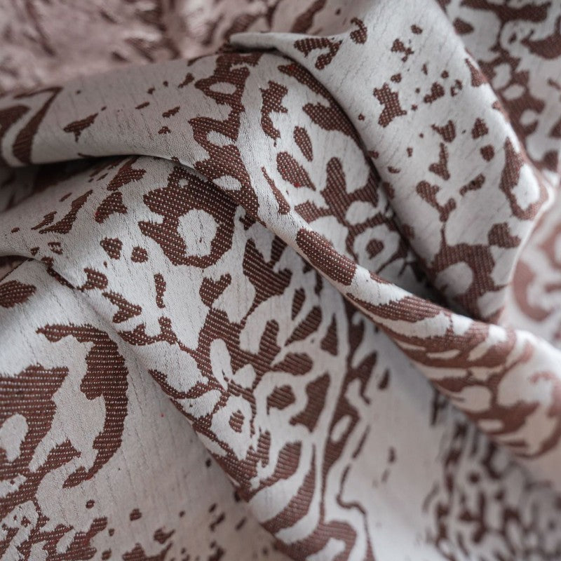 Ellen Floral Jacquard Light Filtering Custom Curtain