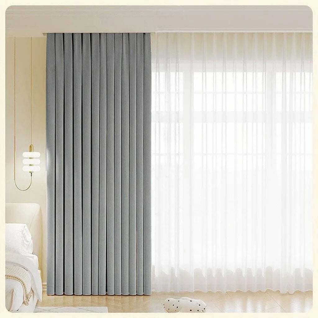 Irma Double Sided Chenille Blackout Thermal Custom Curtain