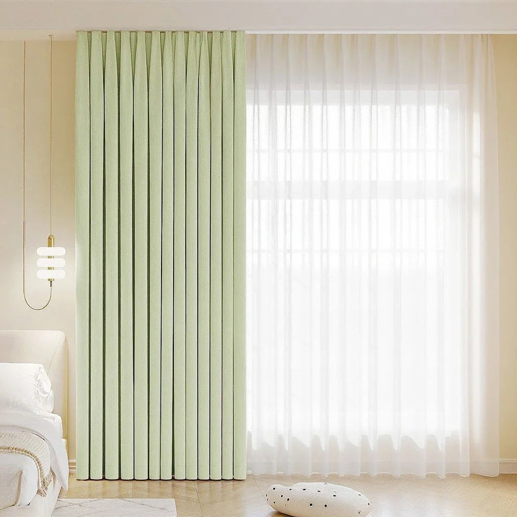 Irma Double Sided Chenille Blackout Thermal Custom Curtain