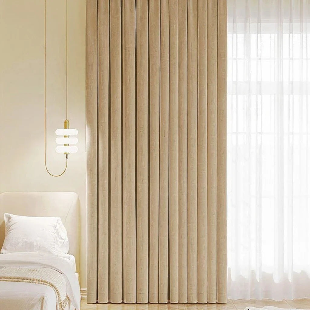 Irma Double Sided Chenille Blackout Thermal Custom Curtain