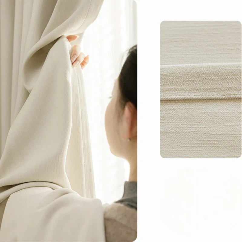Irma Double Sided Chenille Blackout Thermal Custom Curtain