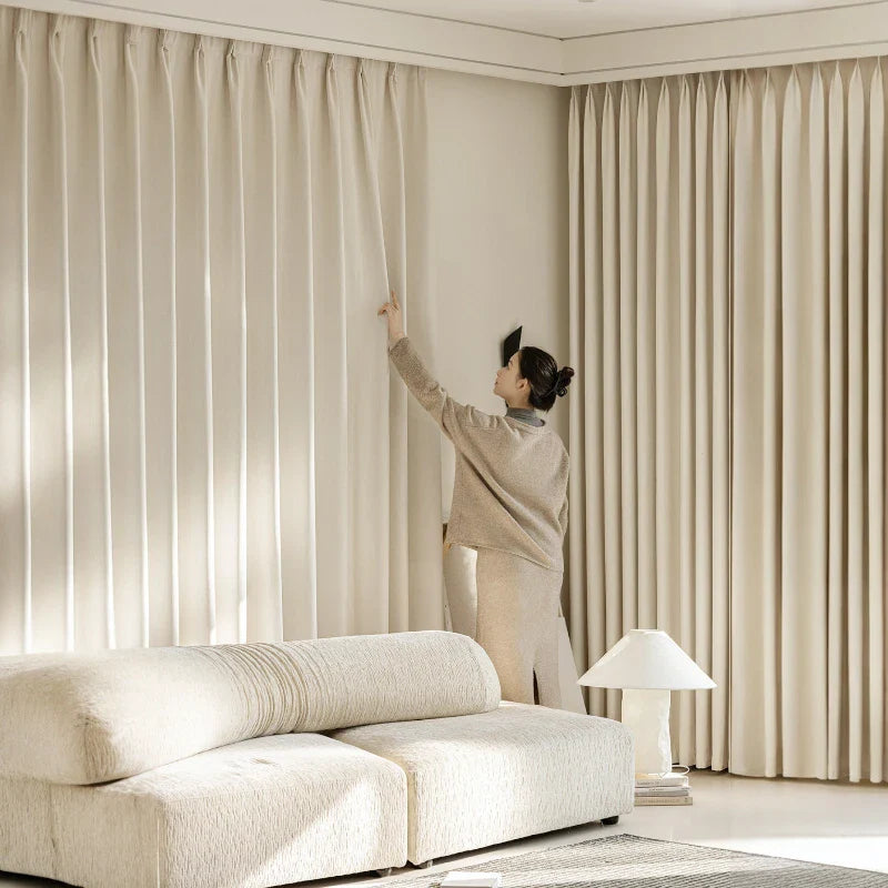 Irma Double Sided Chenille Blackout Thermal Custom Curtain