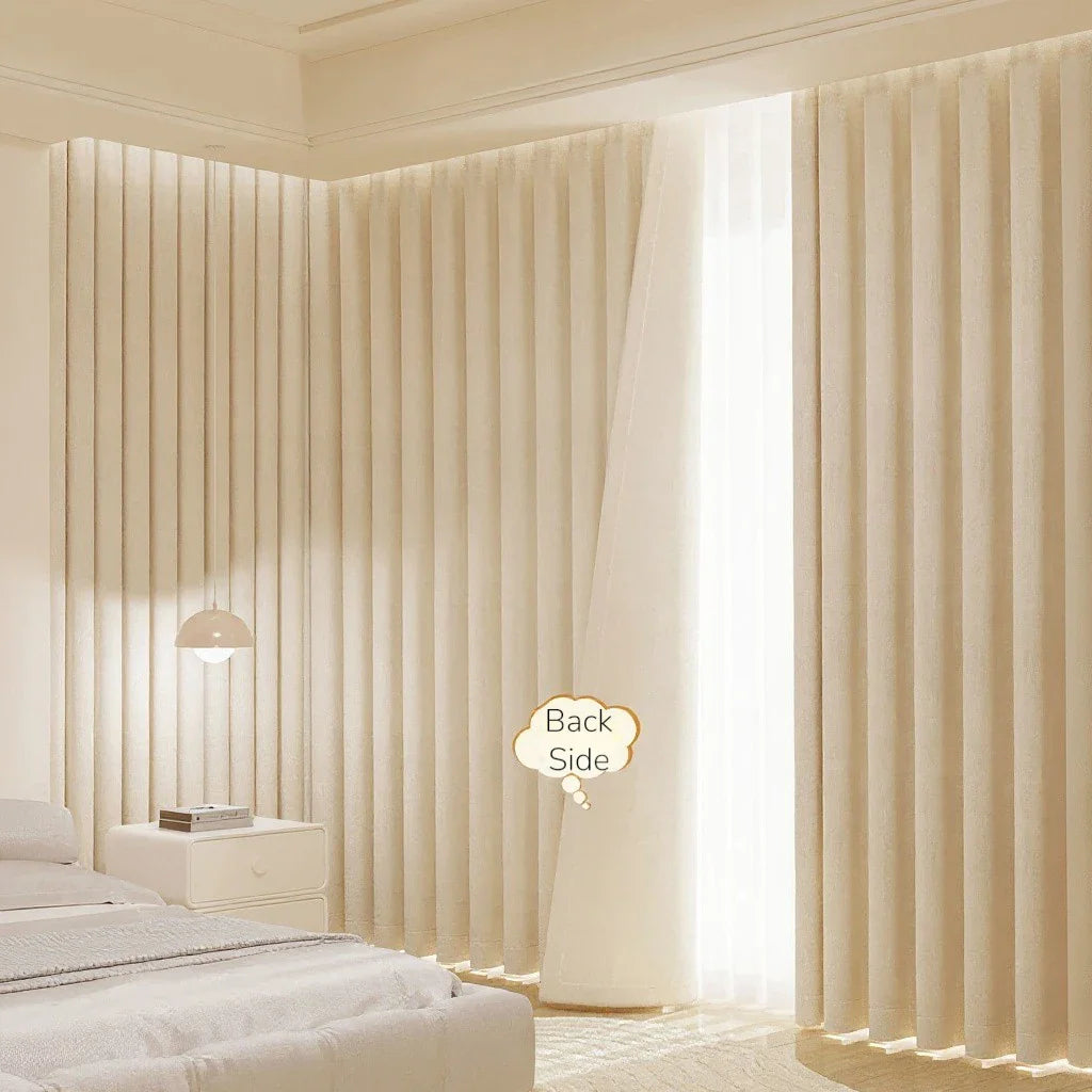 Irma Double Sided Chenille Blackout Thermal Custom Curtain