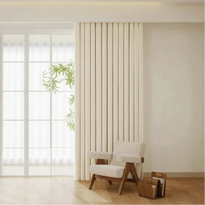 Irma Double Sided Chenille Blackout Thermal Custom Curtain