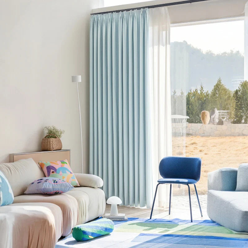 Irma Double Sided Chenille Blackout Thermal Custom Curtain