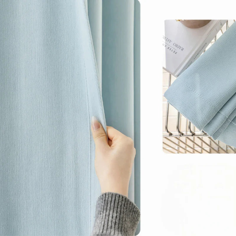 Irma Double Sided Chenille Blackout Thermal Custom Curtain