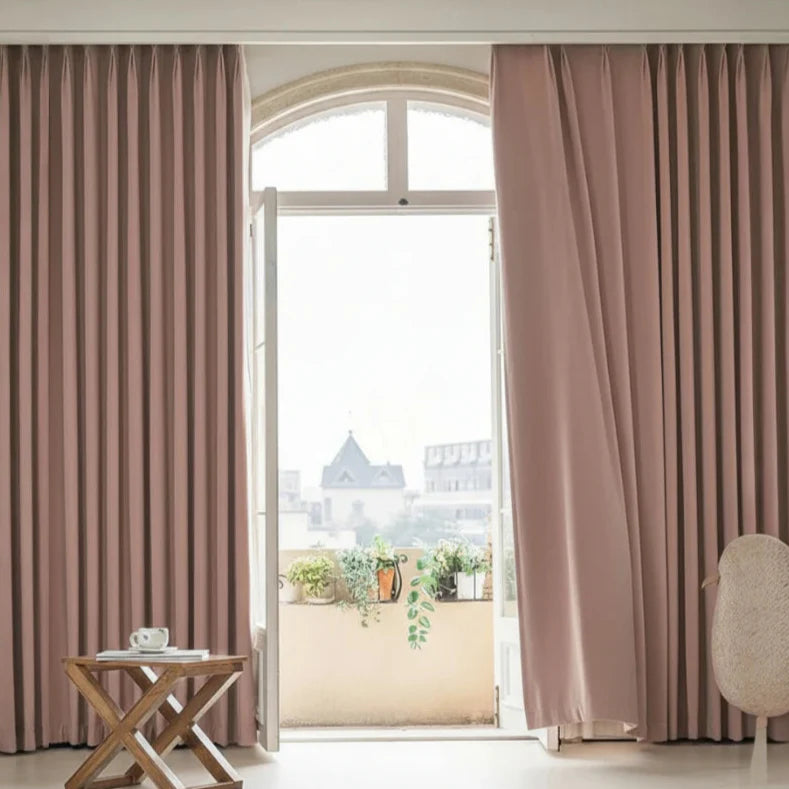 Irma Double Sided Chenille Blackout Thermal Custom Curtain
