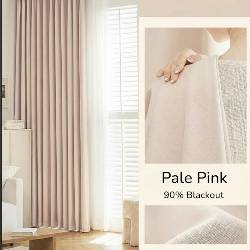 Irma Double Sided Chenille Blackout Thermal Custom Curtain