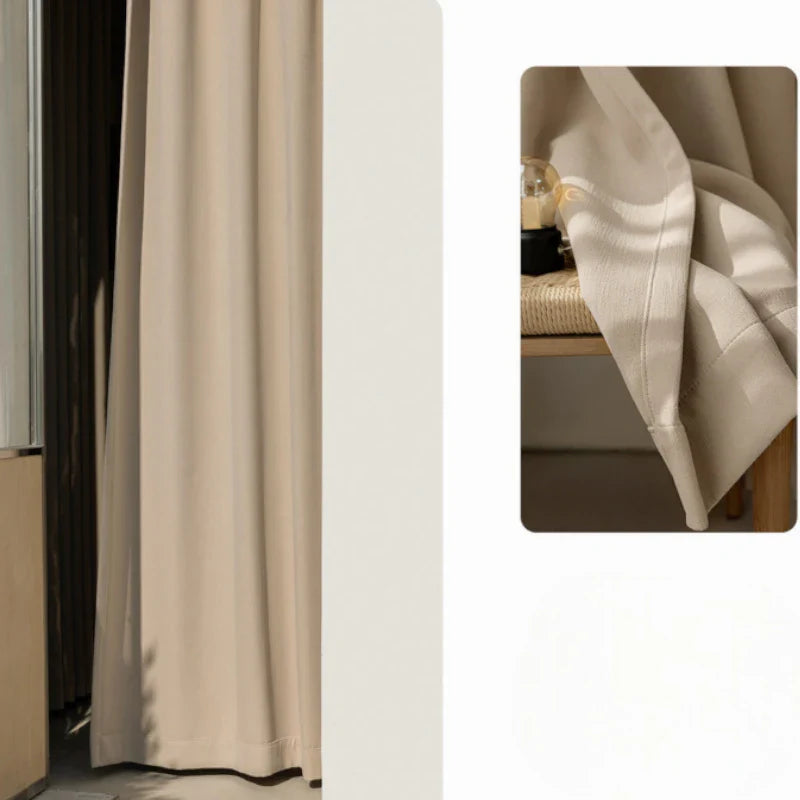 Irma Double Sided Chenille Blackout Thermal Custom Curtain