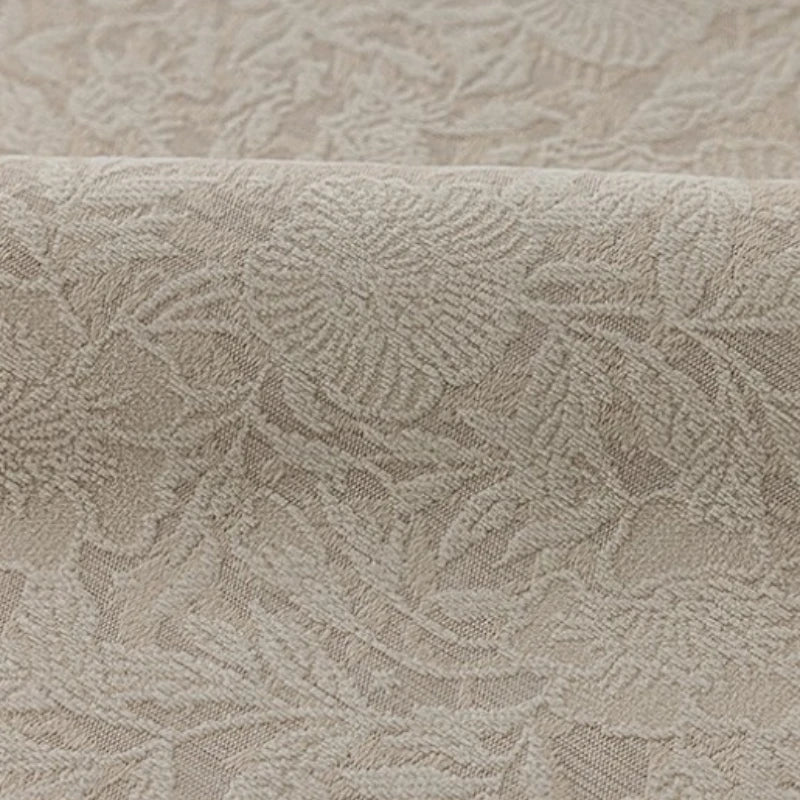 Joanne French Botanical Jacquard Custom Room Darkening Curtain