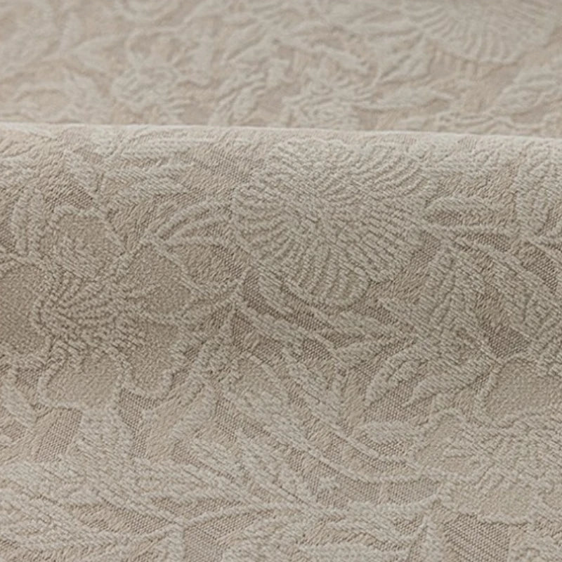 Joanne French Botanical Jacquard Custom Room Darkening Curtain
