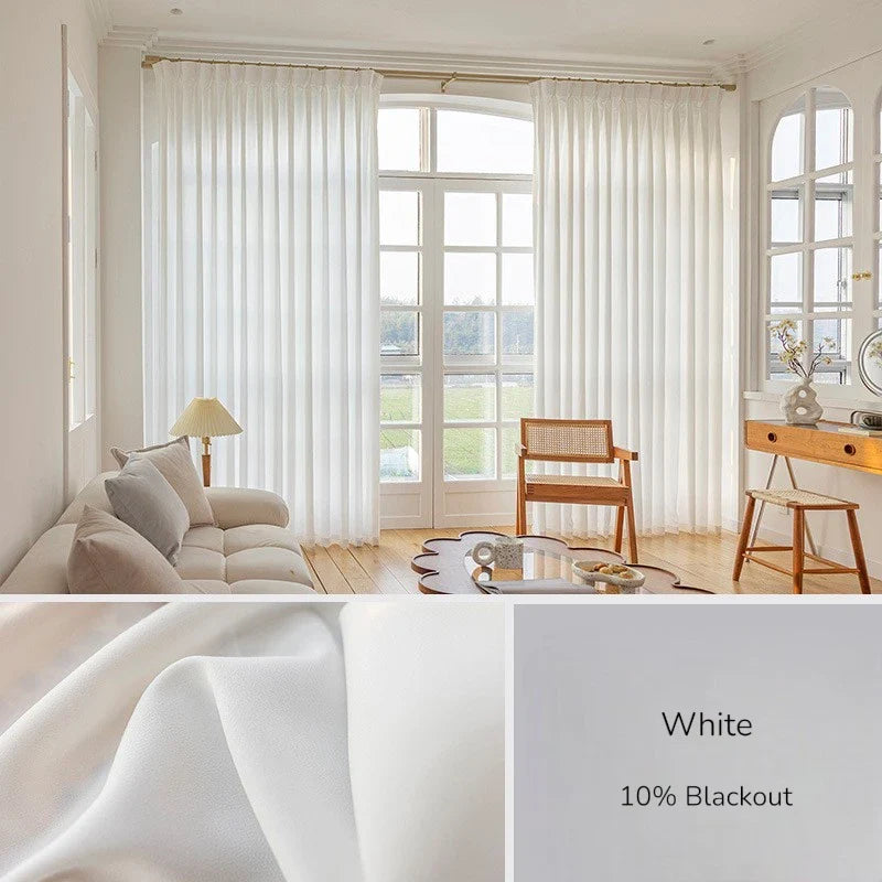 Jolene Scratch-Resistant Light Filtering Custom Sheer Curtain