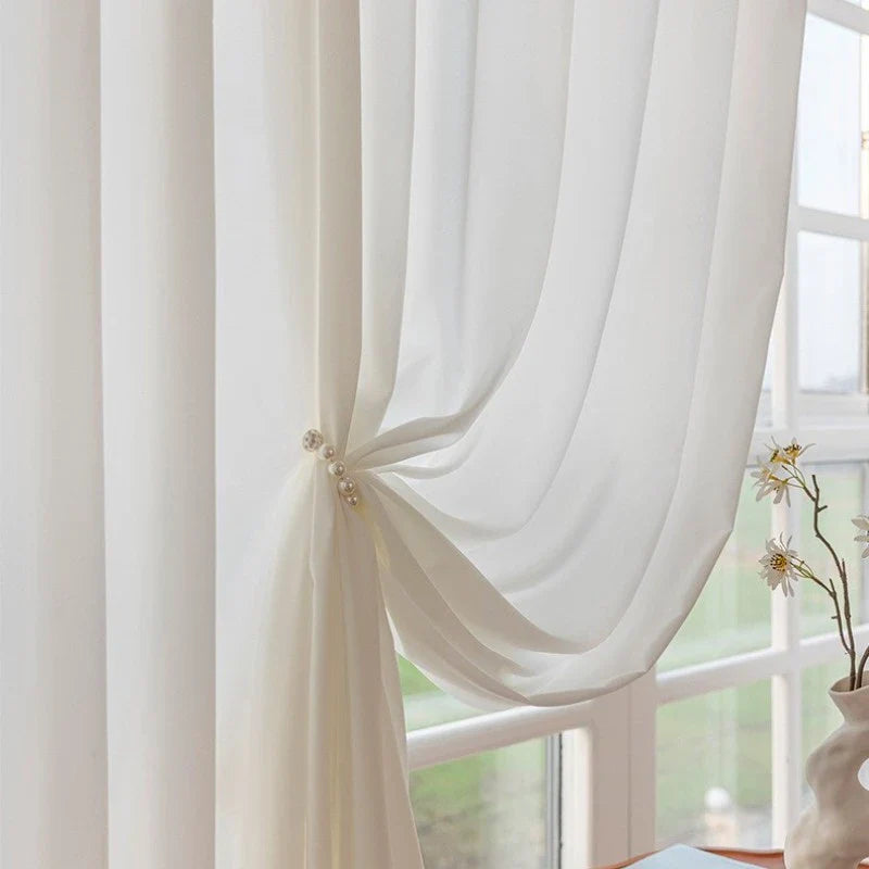 Jolene Scratch-Resistant Light Filtering Custom Sheer Curtain
