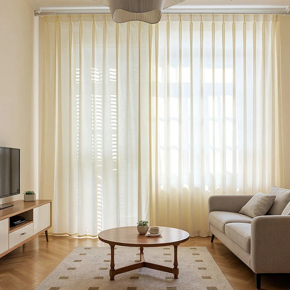 Jolene Scratch-Resistant Light Filtering Custom Sheer Curtain