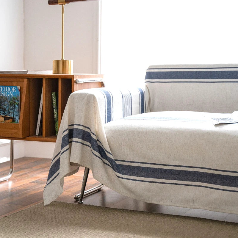Nicole Coastal Breeze Geometric Sofa Couch Cover