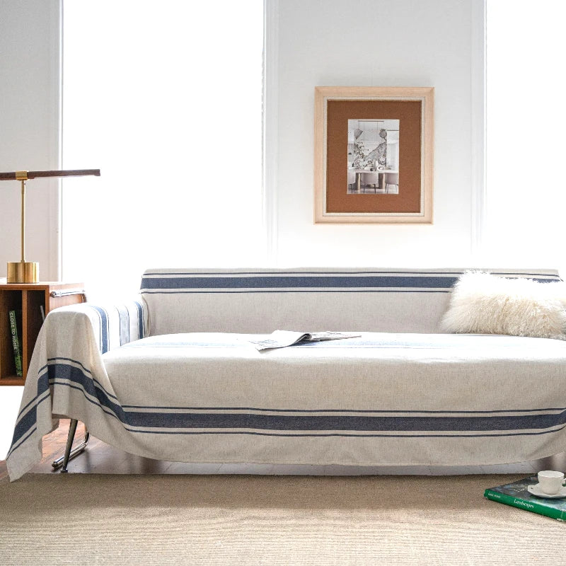 Nicole Coastal Breeze Geometric Sofa Couch Cover