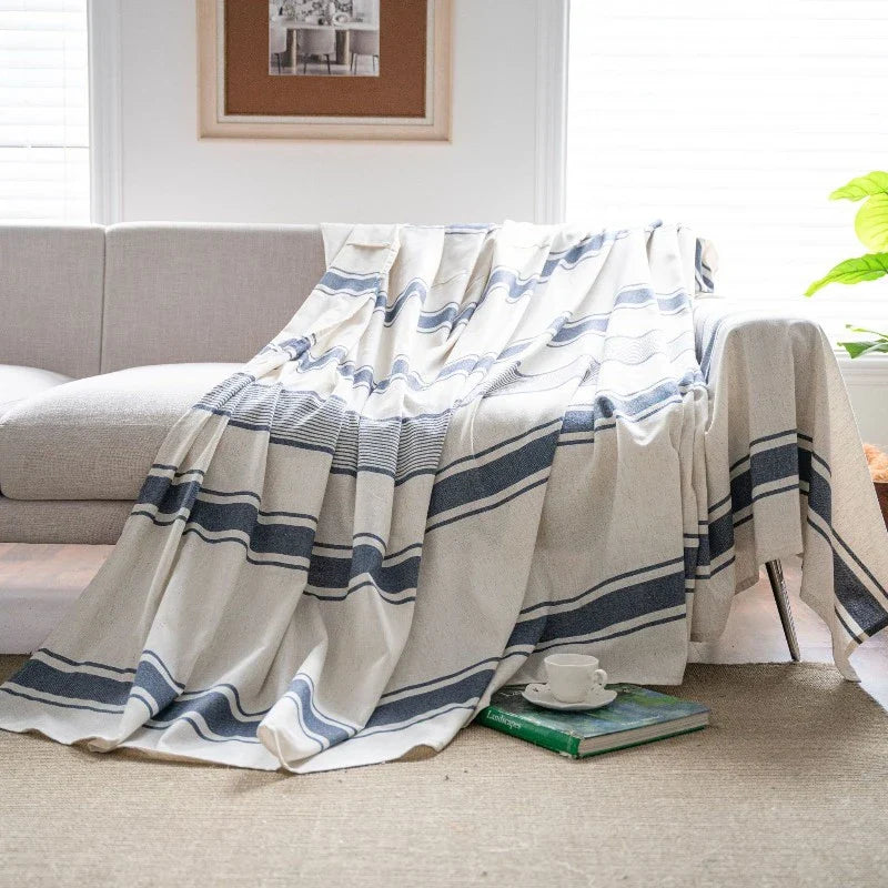 Nicole Coastal Breeze Geometric Sofa Couch Cover