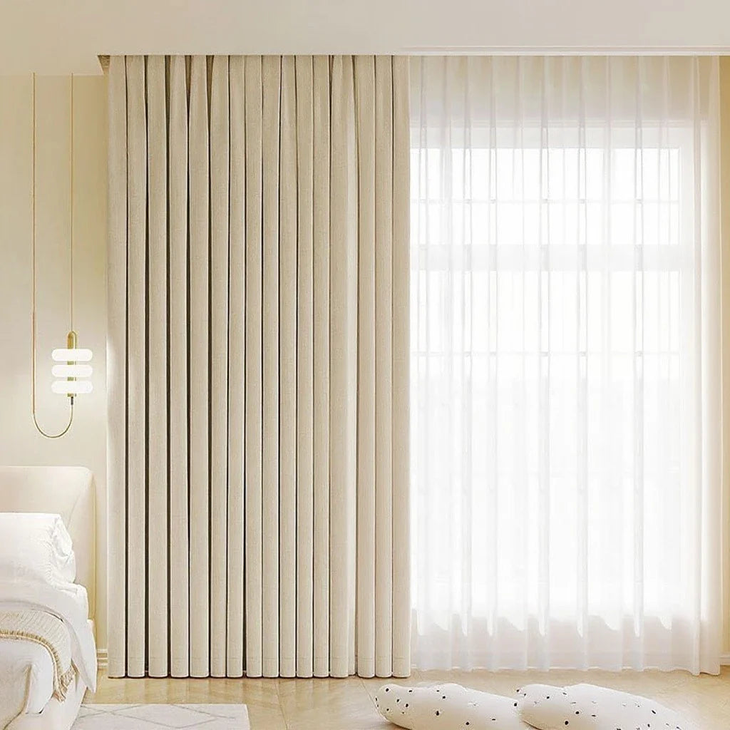 Irma Double Sided Chenille Blackout Thermal Custom Curtain