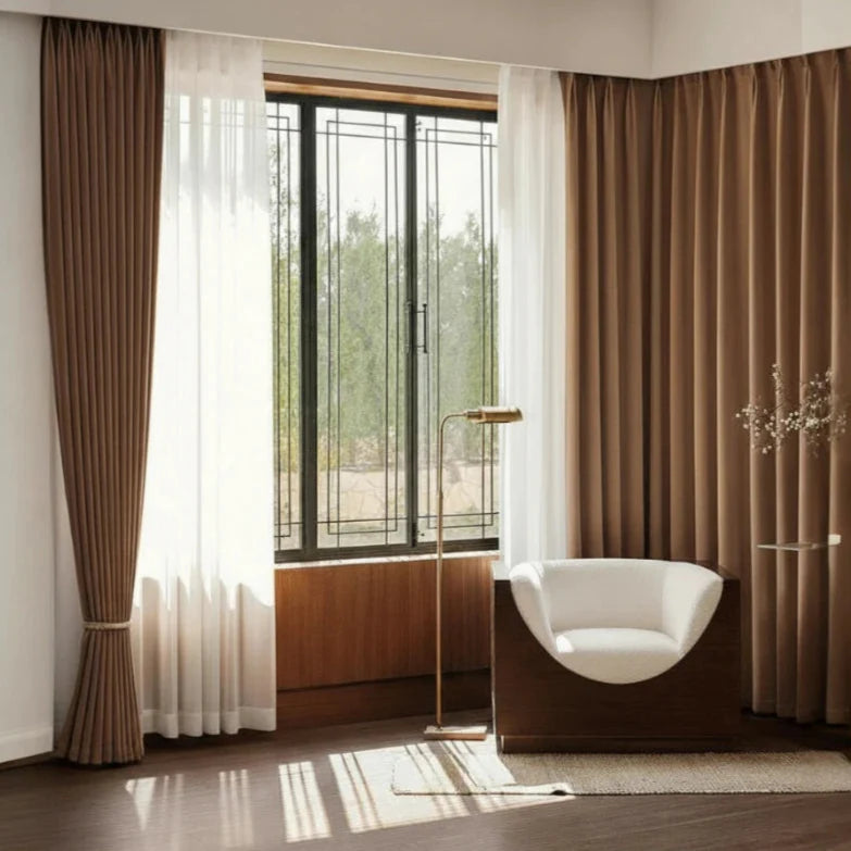 Irma Double Sided Chenille Blackout Thermal Custom Curtain