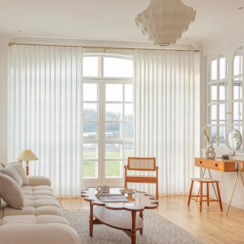 Jolene Scratch-Resistant Light Filtering Custom Sheer Curtain