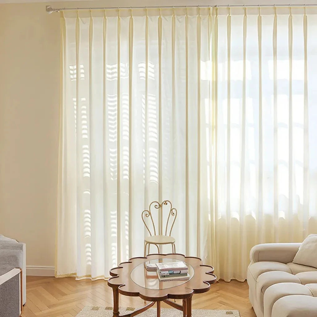 Jolene Scratch-Resistant Light Filtering Custom Sheer Curtain